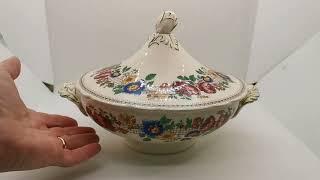 Royal Cauldon Floral China Lidded Serving Tureen