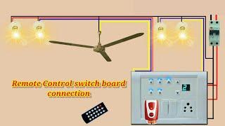 Remote control switch board connection/wiring #electricalteluguofficial