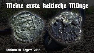 Meine erste keltische Münze - Sondeln in Bayern 2018