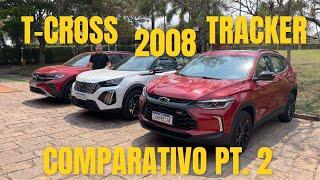 Comparativo: Peugeot 2008 x Volkswagen T-Cross x Chevrolet Tracker - Parte 2