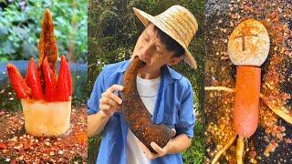 Have you ever eaten ox horns?|Chinese Mountain Forest Life and Food #TikTok#FYP