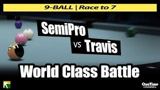 9-BALL WORLD CLASS BATTLE ON SHOOTERSPOOL | race to 7 / eSPORT Billiards / SemiPro vs Travis7181 /