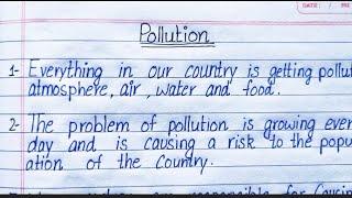 10 lines on essay Pollution ||Essay on Pollution in English || Pollution essay