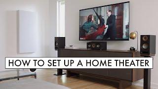 HOW TO Set Up a 5.1 HOME THEATER Surround Sound Speaker System