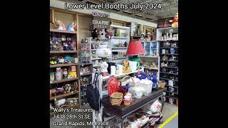 Wally's Treasures July 2024 Lower Level Tour of the Mall in Grand Rapids, MI