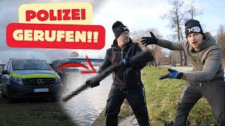 POLIZEIEINSATZ wegen UNFASSBAREM FUND!!!‍️ / Magnetfischen mit Gebrüder Lange