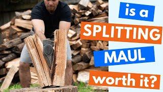 is a splitting maul worth it?  (splitting maul vs chopping axe)