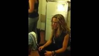 Sheryl Crow - Practicing "Sweet Rosalyn" 5 minutes before tonight's show in Duluth