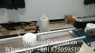 Customized automatic labeling maxi roll paper shrink packing machine