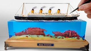 TITANIC WRECK (BEFORE AND AFTER) DIORAMA/ How to make/ DIY