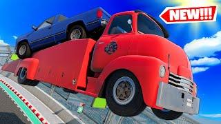 NEW Vintage Ramp Truck is PERFECT in BeamNG Drive Mods!