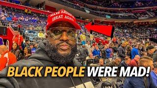 Black People Were Super Mad After I Wore My MAGA Hat To the Pistons-Lakers Game Supporting Trump 