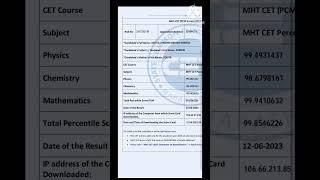 My MHT CET result 2023 unexpected result #cet #results #rankcsmarks #coep #vjti #maharashtra