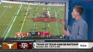 BREAKDOWN of the Texas and Texas A&M QB's ahead of their matchup ( @ModeloUSA) | The CFB Show