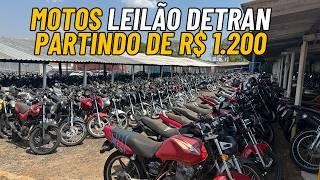 OPORTUNIDADE DE COMPRAR SUA MOTO NO LEILÃO DETRAN *Partindo de R$ 1.200*