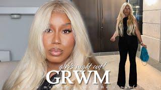 GRWM: GIRLS NIGHT OUT! | BLONDE WIG INSTALL + MAKEUP + PERFUME + OUTFIT | NATASHA S.