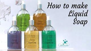 How to make liquid soap, 30 minute liquid soap method.