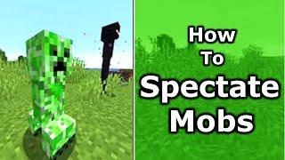 The SECRET FEATURE of Minecraft Spectator Mode! (How to Spectate Mobs?)