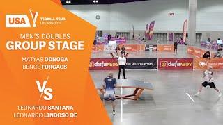 USA Teqball Tour - Los Angeles⎟Men's Doubles Qualifiers⎟M.Odnoga B.Forgacs vs L.Santana L.Lindoso De