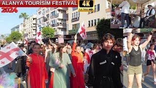 alanya tourism festival 2024 / alanya walking tour  alanya antalya turkey holiday turkey travel 4k