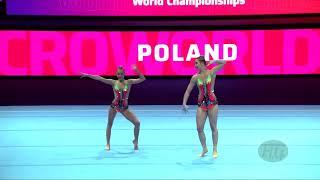 Poland (POL) - 2022 Acrobatic Worlds, Baku (AZE) - Dynamic Qualification  Women's Pair