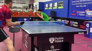 14-Year-Old Andrew Yang (Multiball Session) at the Samson Dubina Table Tennis Academy 