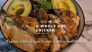 How to cut a HOT whole chicken from the oven