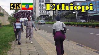 የአዲስ ድምቀት የሆነው ከሳርቤት AU መንገድ| Addis Ababa Walking Tour  [4K] Tourist attractiveness