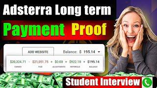 Adsterra Earning From Long Term Method payment Proof 2024