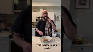 This is how i eat cookies, because i am a man of culture #cookies