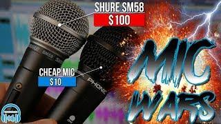 MIC WARS | $10 vs. $100 Dynamic Microphone 