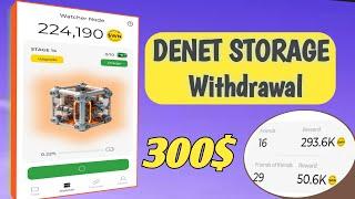 Mining Airdrop DENET storage withdraw | Free Airdrop %confirm | Earn 300$+ #denet #dawn