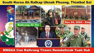 Dec 4 Zing: South Korea Ah Martial Law Phuang Nan, Ṭhiatbal Sal. MNDAA In SAC Thawn Remdaihnak Duh