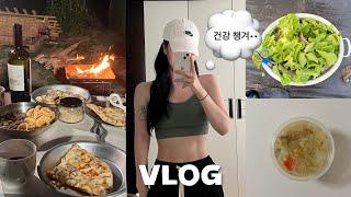 VLOG 다이어트 브이로그 / 건강검진 이슈로 멘탈 털린 주간 / 건강식단(?) / 도파민 디톡스 / 1일 투잡뛰기ㅎ / 구독자 3천명 파티..