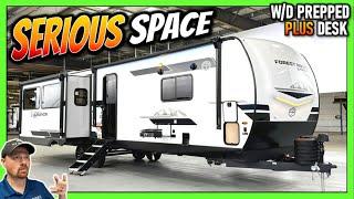 3 Slides, 2 Big Closets, and One Spacious RV! 2025 Surveyor 305RLBS Travel Trailer