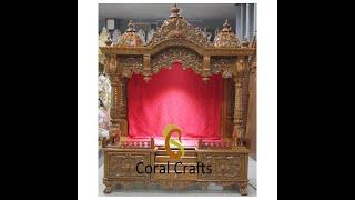 An Exclusive Teak Wood Temple from GMB for your Home | Exclusive GMB Design | Customizable Mandir