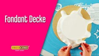 So deckst du #fondant Torten einfach u. schnell mit Decocino´s Fondantdecke ein I kurze Anleitung