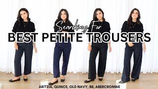 Which Brand Makes The *BEST PETITE TROUSERS*?! Testing 9 different styles to find the best one!