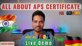 Episode 10: APS Certificate Application Live Demo for Germany with all FAQ's | 2024/2025