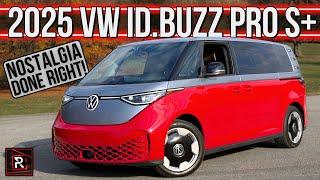 The 2025 Volkswagen ID.Buzz Pro S+ Is An Attention Grabbing Van That Exudes Nostalgia