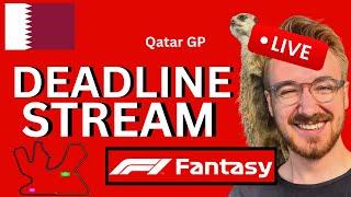 QATAR GP F1 FANTASY DEADLINE STREAM | F1 Fantasy Tips 2024