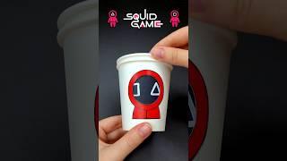 Squid Game 2 DIY Paper Craft 🟥 Squid Game Guard Changing Face | Easy Face Changer Paper Cup Toy