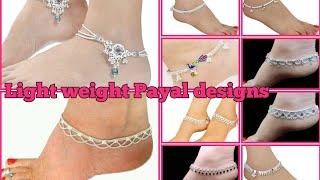 2024New Latest light weight payal designs# light weight# silver Anklets# new# payal designs#trends#