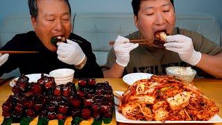 동파육을 집에서 직접?! 맛있는 겉절이와 함께 먹방! (Dongpayuk, Fried Pork Belly in Soy Sauce) 요리&먹방 - Mukbang eating show