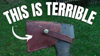 Forge Your Gear: Crafting a Leather Axe Sheath with Precision and Style