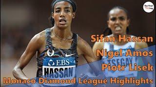 Sifan Hassan 4:12.33 Mile WR | Nigel Amos 1:41.89 | Piotr Lisek 6.02m | Monaco DL Highlights