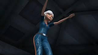 Monsters vs Aliens Giant Ginormica stomp in slow motion