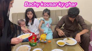 Bachy kousar ky ghar chaly gai | ghar p nuqsan hogya | Sitara yaseen vlog