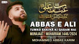 Munajat Mola Abbas 2024 | Abbas e Ali Tumko Sakina Ki Qasam | Mohammed Abbas Karim | New Nohay 2024