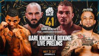 BKB 41 Brawl in Duval II: Preliminary Matches - Live and Free!